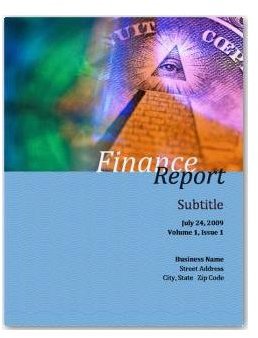 Report Front Cover Template