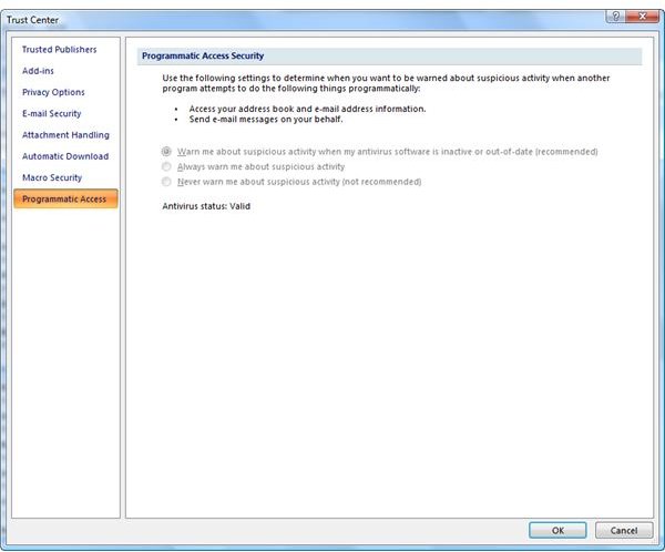 Free anti virus program for ms outlook