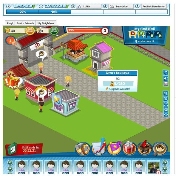 Facebook Games: Mall Dreams Review - Shopping Spree Games Online