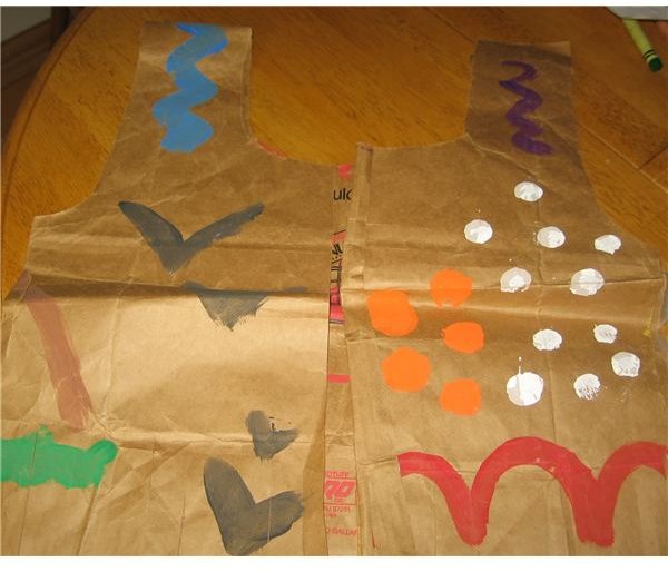 paper bag indian vest