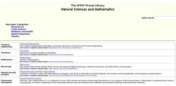 WWW Virtual Library