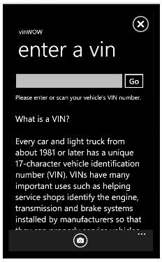 Windows Phone 7 Barcode Readers - vinWOW