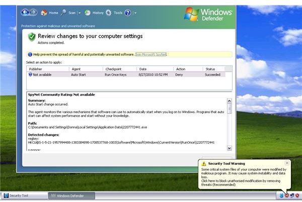 Windows Defender&rsquo;s On-Access Protection Removes Security Tool 