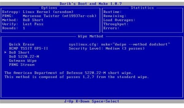 Free Hard Drive Eraser - Darik's Boot and Nuke