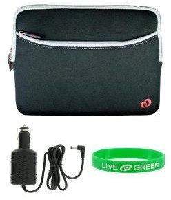 Dell Inspiron Mini 10 Inch 10.1 Inch Notebook Sleeve Case and Car Charger