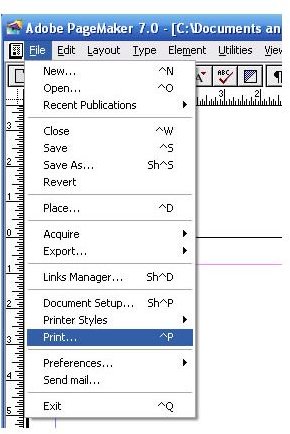 How to Print PageMaker Documents