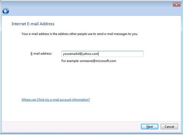 Image 3: Enter Yahoo Email