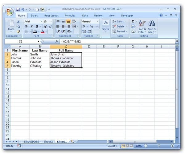 Formula Copied to Other Cells in Column