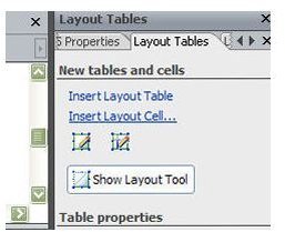 Insert Layout Cell