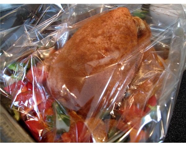 Spiced chicken in a bag