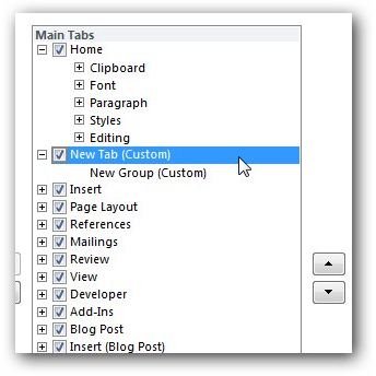 Creating a New Ribbon Tab in Office 2010
