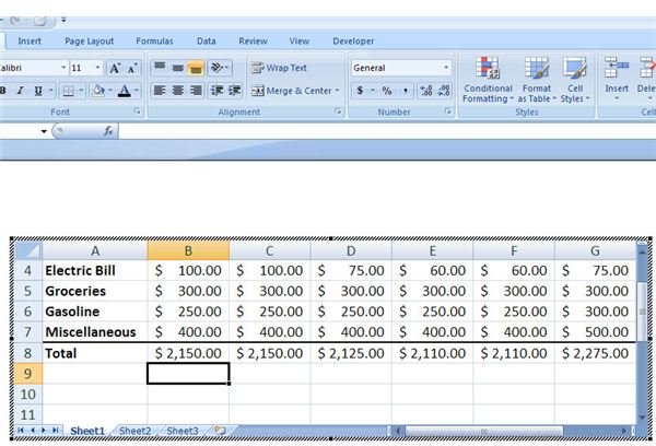 Modifying Table in Excel