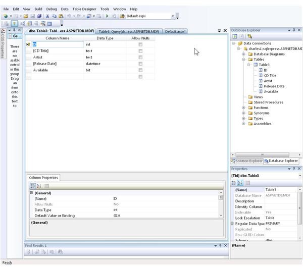 ASP.NET Offers an Enhanced GridView Tooland Other Controls for Relational Database Design