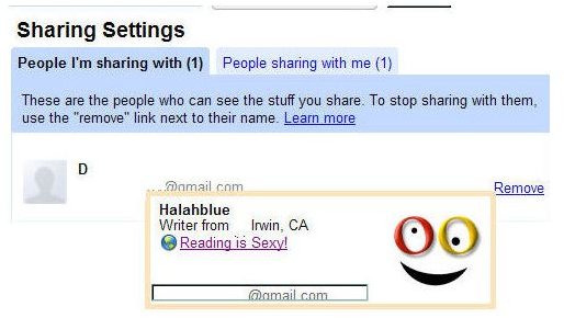 share in google reader