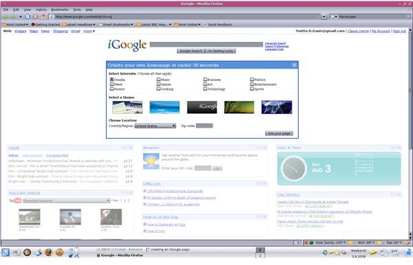 iGoogle: Creating Your Homepage