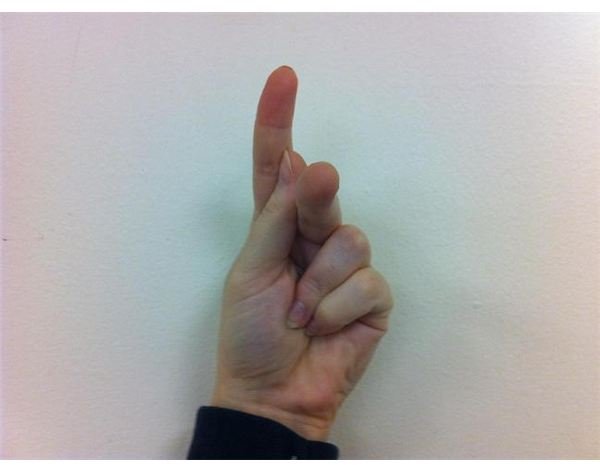American Sign Language: Fingerspelling K