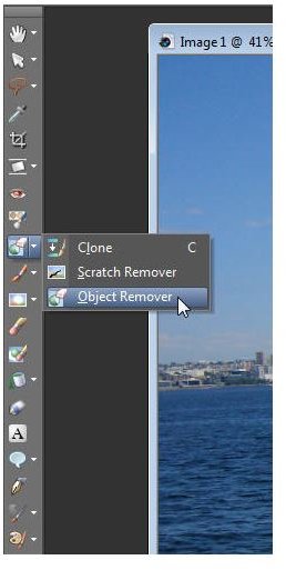 Select the Object Remover Tool