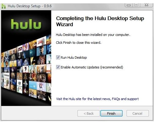 Hulu Desktop Install 2