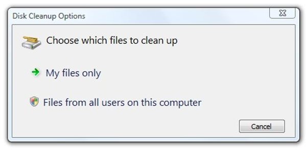 Start Disk Cleanup