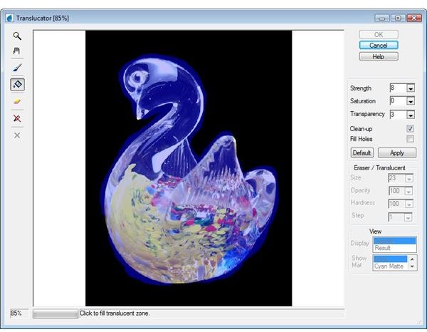 Mark and FIll Object Area in Translucator