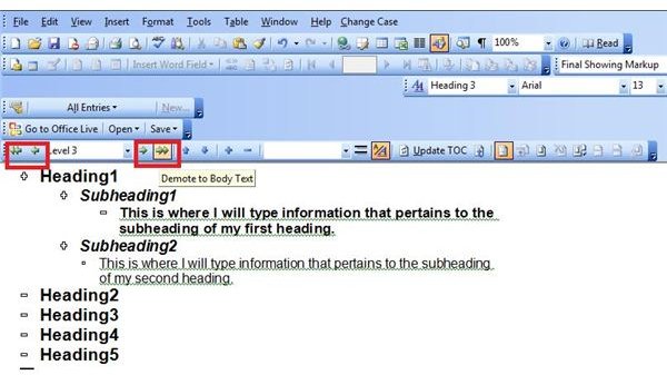 How to Use Microsoft Word's Outline View - Bright Hub