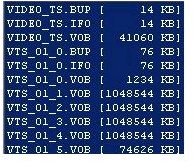 VOB Mpeg2 Files on DVD - What are they?