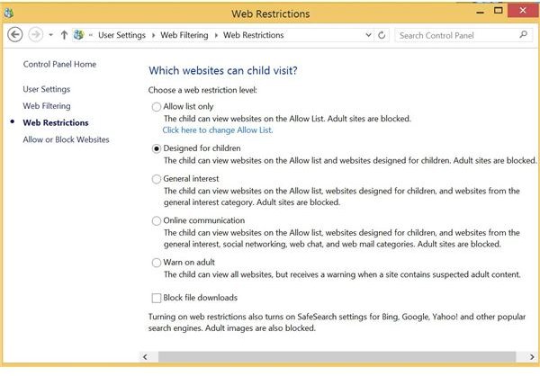 Figure 2: Web Filtering