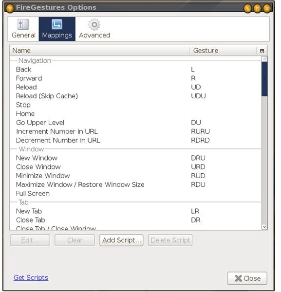 Ubuntu Mouse Gestures Applications: FireGestures, EasyGestures and Easystroke in Linux