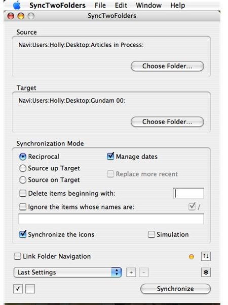 batch sync grayed out synctwofolders