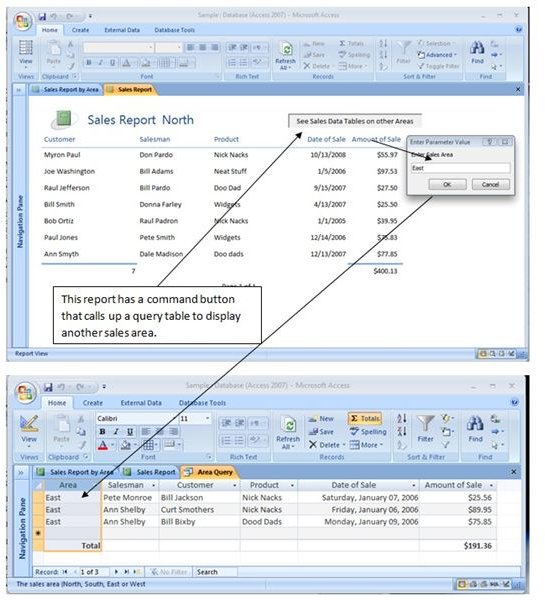 How to Add a Command Button to a Report in MS Access 2007