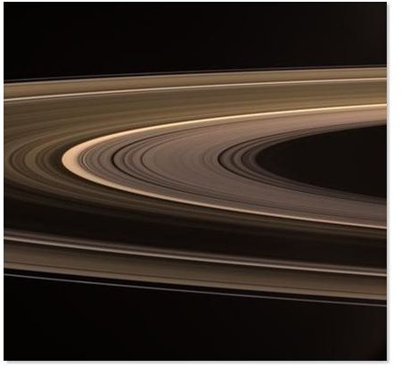 Ultraviolet image of Saturn’s rings, image taken by Cassini-Huygens spacecraft - photo courtesy of NASA/JPL/Space Science Institut