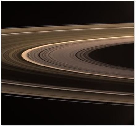 Ultraviolet image of Saturn&rsquo;s rings, image taken by Cassini-Huygens spacecraft - photo courtesy of NASA/JPL/Space Science Institut