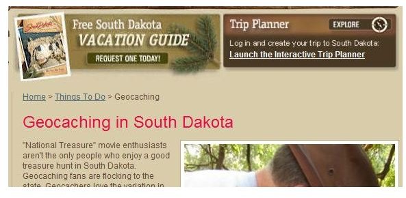 SD State Listing Geocaching