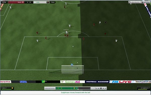 3D Match Engine - Behind The Goals View