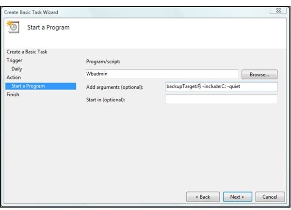 Start a Program Dialog