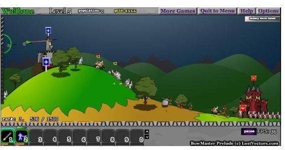 Bowmaster Prelude Game Screenshot - shooting games