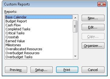 How to Create Custom Project Reports in Microsoft Project 2007