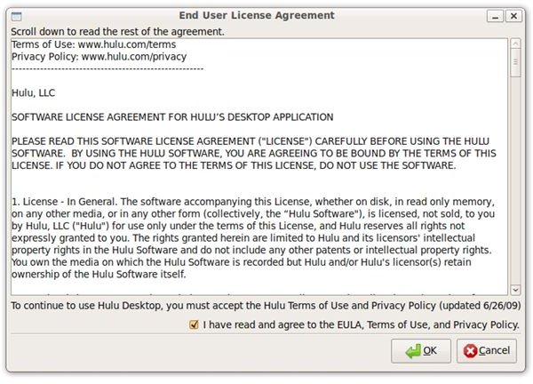 Hulu EULA