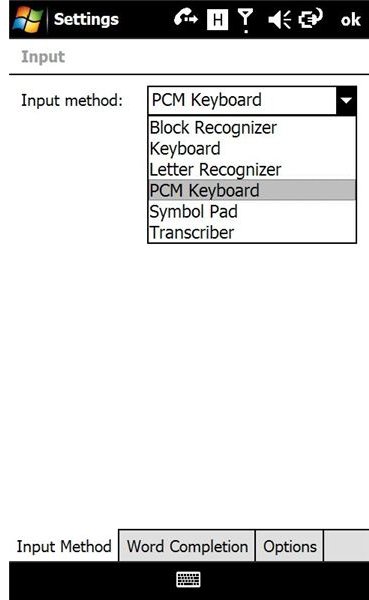 Select your soft keybaord