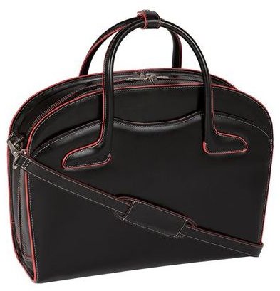 Barrington Leather Laptop Briefcase by McKlein