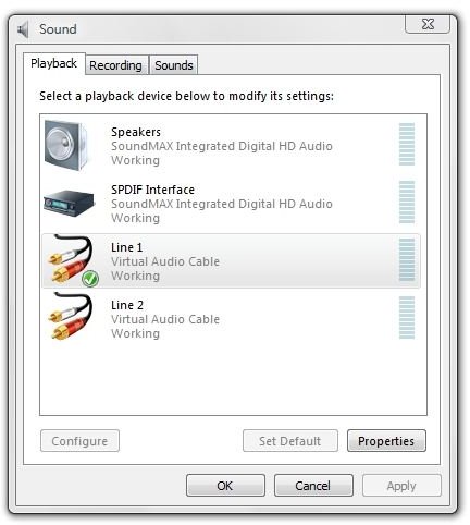 virtual audio cable repeater setup