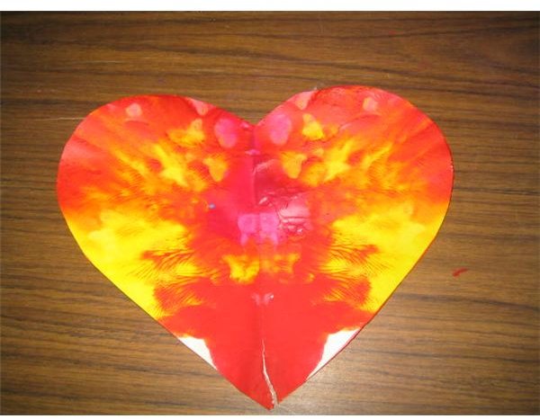 Cut out heart shape