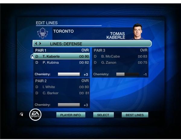 The Secrets of NHL09 Strategy - Edit Lines in NHL 09