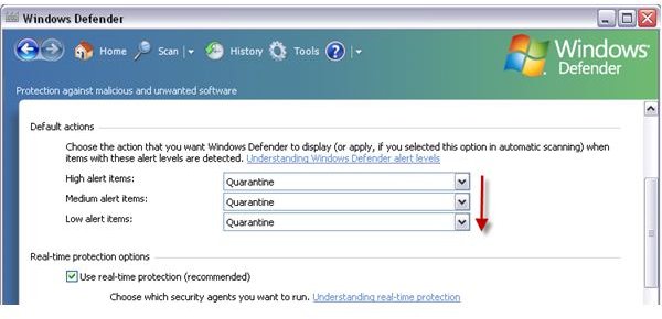 Recommended Settings in Windows Defender