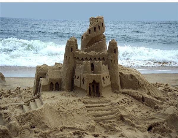 Sand castle image courtesy of Bays Edge 