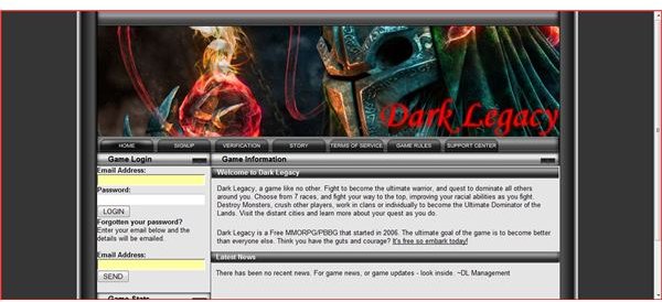 Review: Dark Legacy Text-Based Free To Play MMO