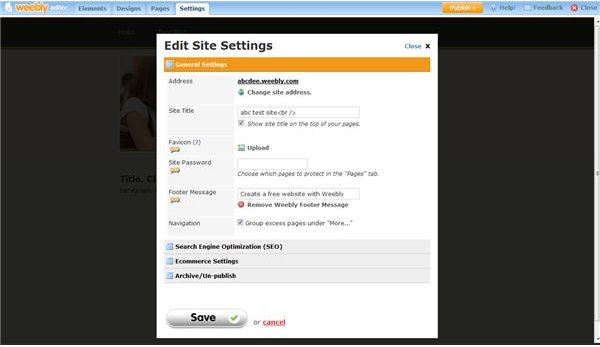 Customize Your Site Settings