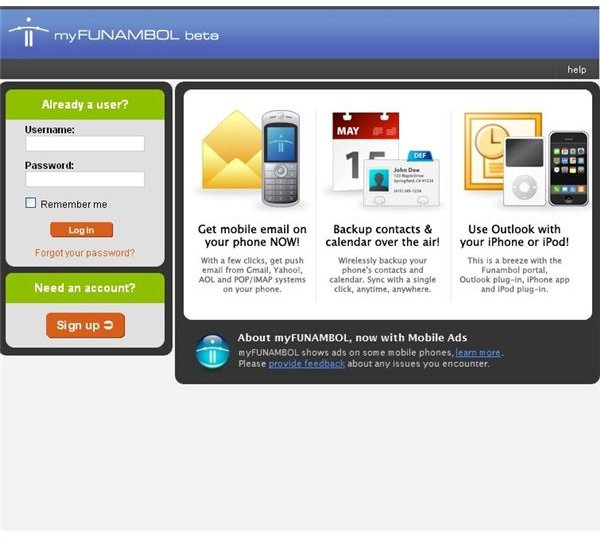 Funambol App: Free Windows Mobile Push Email