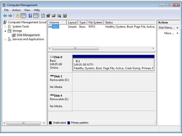 Vista Disk Management