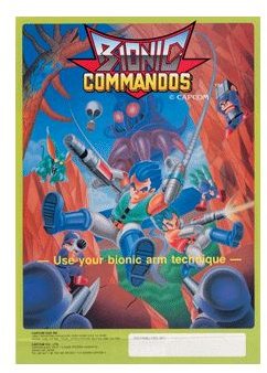 Capcom’s Arcade Flyer for Bionic Commando 1987